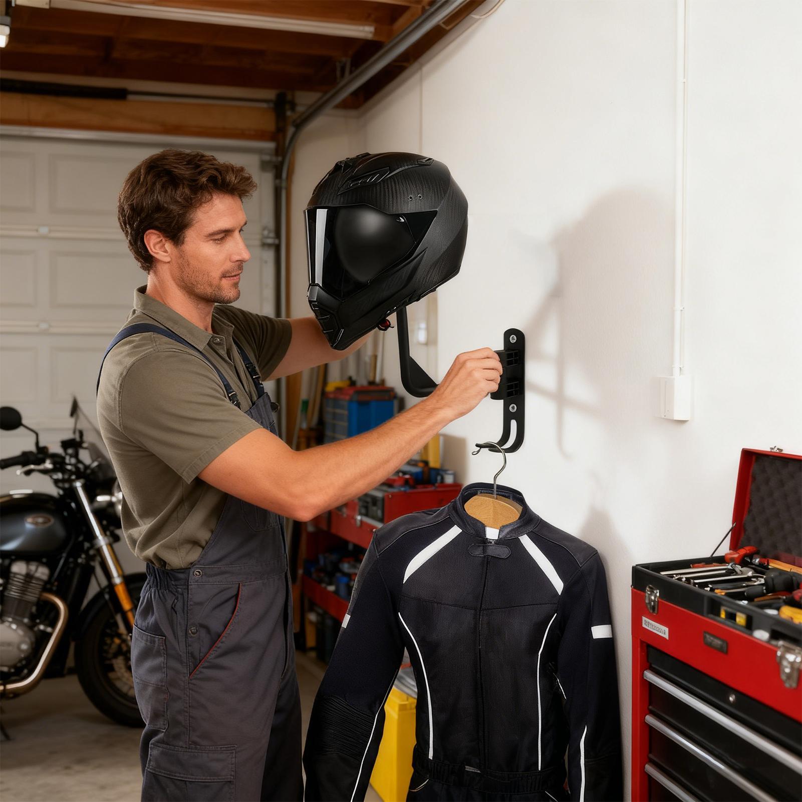 Helmet Organizer Space Saving  - Motorcycle Gear Organizer recension och pris